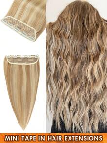 1 Peça Aplique de Cabelo Humano Remy Clipe-In 3/4 Loiro Marrom Preto 100% Cabelo Humano Brasileiro 12 Polegadas - 24 Polegadas 5 Extensões de Cabelo com Clipe Sem Costura Cabelo Natural Liso Perfeito para Extensões de Cabelo Longo, Cabelo Texturizado Natural Acessórios de Cabelo Peça de Cabelo Humano Destaques Victoria Secret Sem Necessidade de Cola