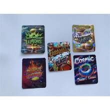 100 Pcs Mylar Bags, 3.5g Mylar Bags, Plastic Bags, Reusable Ziplock Bags, Candy Bags, Soft Candy Bags, Snack Bags, Storage Bags For Events And Parties, Great For Packaging Fun Props - 10 Random Styles Mixed Pack