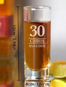 Custom Personalised Birthday Age Shot Glass Glasses Gifts Ideas Presents For Birthdays 18th 21st 30th 40th Men Women His Hers Son Daughter - Multicolor - View 7