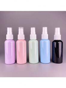 3 frascos de spray líquido recarregáveis de cores aleatórias, adequados para casa, escritório, ambientes externos e outros cenários de pulverização, especialmente adequados para viagens, bonitos e fofos, capacidade para frasco único de 2,03 oz