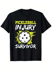 [Holiday Cheer] Pickleball Injury Survivor T-Shirt – Valentine's Day Limited Edition, Fun Kimchi Ball Design For Men & Women, Retired 2025 Jersey, Perfect Holiday Gift, 180g, Sizes S-XXXL - Black - View 2