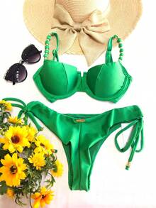 Simple Elegant Beach Knot Fabric - 綠色 - 查看 2