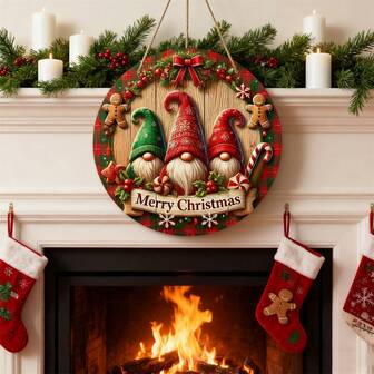 Interesting Wooden Decorations For Christmas Door Frames, Santa Claus, Reindeer, Snowmen, Perfect For Decorating Christmas Trees And Outdoor Decorations On Vacation House Porches, Suitable For Christmas, New Year, Thanksgiving, Christmas Eve, Party Decorations, It Is The Perfect Gift For Family And Friends