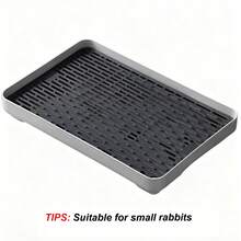 1pc PP Material Double-Layer Square Pet Litter Box With Drainage Hole, Removable & Washable, Suitable For Rabbits, Guinea Pigs And Other Small Pets, All Season Use