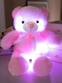 圣诞装饰 30 厘米/11.81 英寸 LED 发光泰迪熊毛绒玩具 可爱发光熊毛绒动物，具有夜光功能，是娱乐和家居装饰生日派对家居女孩房间装饰情人节、泰迪熊、女孩玩具、儿童玩具的理想礼物 - 彩色 - 查看 15