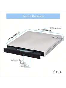 External DVD CD/ DVD-ROM CD-RW Player Portable External CD-RW Drive DVD-RW Burner Recorder Player For Laptop Desktop Computer With Storage Bag, Portable Home Dvd Player, Portable Dvd Player With Screen For Travel, Car Dvd Player Portable, Portable Dvd Player With HDTV, Portable Dvd, Dvd Player For Car, Dvd Portable, Portable Dvd Player For Car, Portable Cd Player, Portable Dvd Player With HDTV Port