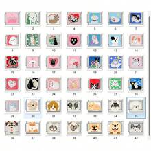 1pc Fashionable & Cute Italian Modular Cartoon Pet Modular Bracelet Components, Freely Disassemble And Assemble DIY Couple Bracelet With Kitten Or Puppy, Personalized Design