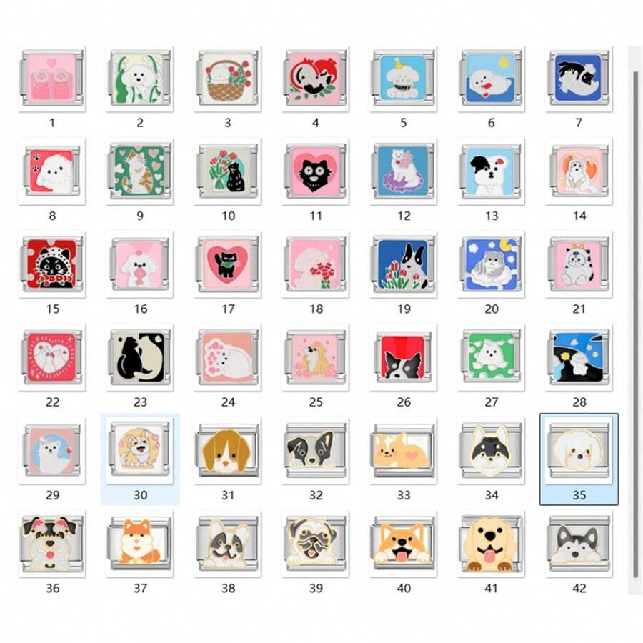 1pc Fashionable & Cute Italian Modular Cartoon Pet Modular Bracelet Components, Freely Disassemble And Assemble DIY Couple Bracelet With Kitten Or Puppy, Personalized Design