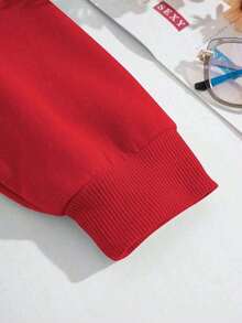 Merry Christmas Sweatshirt For Women - Christmas Pullover Sweatshirts Xmas Holiday Casual Long Sleeve Shirts Tops-Unisex Women & Men's Festival Daily Wear-Autumn/Winter New Arrival: Long-Sleeve Hooded Sweatshirt For Men And Women-F91 - 紅色 3 - 查看 4