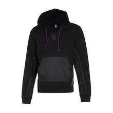 Adidas HE5464 男士时尚连帽运动衫，休闲舒适套头衫 - 黑色 - 查看 1