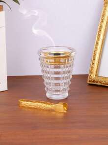 1 Peça/1 Conjunto de Queimador de Aromaterapia de Vidro Transparente Leve e Luxuoso, Queimador de Incenso de Estilo Árabe do Oriente Médio, Pode Ser Usado Como Difusor ou Queimador de Aromaterapia, Para Decoração Doméstica, Quarto, Sala de Estar (Como Peça Central), Escritório, Espaço de Yoga e Festas, Criando uma Atmosfera Elegante