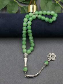 1 Stück 33 Stücke 10mm Chinesischer Knoten Glasperlen Armband, verschiedene Farben erhältlich, geeignet als Geschenk für Feiertage und den Alltag