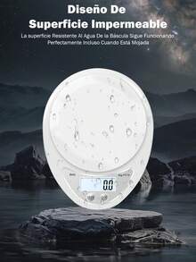 Báscula electrónica para cocina, precisa Diseño portátil ES069 - Blanco - Ver 6