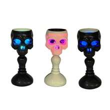 1pc LED Decorative Light, Halloween Pumpkin Skull Lamp, Bar, Haunted House, Horror Prop, Skull Lamp, Creative Decor, Gift, Birthday Gift, Holiday Gift, Great Gift - Multicolor - View 4