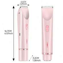 Electric Razors Shaver For Women, 2-IN-1 Women Electric Razor For Leg Arm Face Pubic Area, Cordless Bikini Trimmer Hair Removal For Women With Detachable Head, Painless,Wet & Dry ,Portable Battery-Operated Electric Shaver Epilator & Eyebrow Trimmer For Women - Miniature Facial Hair Removal Device For Face And Body Portable Hair Trimmer Electric Epilator Eyebrow Shaping Tool, Mini Facial Hair Remover, Face Shaver For Women Battery:400 MAh - Nhiều màu - Xem 7