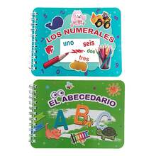 Lachilly Spanish Alphabet & Numbers Learning Card Montessori Children ABC Vocabulary Education Cognitive Cards Homeschool Teaching Aids - Multicolor - View 8