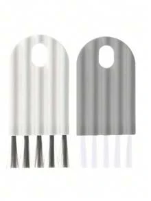 1pcs Multipurpose Computer Cleaning Kit: Soft Brush Keyboard Cleaner, Crevice Duster And Keycap Cleaner, Thermal Bottle Cap Cleaning Brush, Curved Handle Deep And Shallow Groove Keyboard Cleaner, Baby Bottle Brush, Desktop Cleaning Set, Multifunctional Brush Back To School