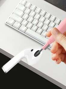 蓝牙耳机清洁刷，多功能除尘清洁工具套件，适用于耳机、电脑键盘 - 彩色 - 查看 3