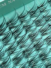 Hinarin 140片C型卷翘纤长簇状假睫毛，自然防水，8-18mm混合透明带簇状假睫毛，手工交叉单根假睫毛，簇状假睫毛，送给女性、妈妈、妻子、姐妹、少女、朋友的礼物 - C - 查看 2