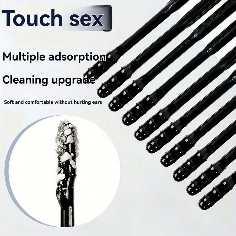 40 Sticky Ear Cleaning Sticks, A Gentle And Effective Tool For Removing Earwax, Suitable For Ear Cleaning Products Of All Ages - 40支 - 查看 1