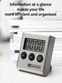 1pc Extra Loud Iron Face Electronic Timer, Kitchen Cooking Egg Timer, Student Time Management Countdown