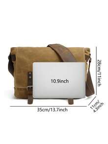 Bolso de hombro estilo retro americano para hombre, bolso de mensajero casual, bolso cruzado, bolso para laptop