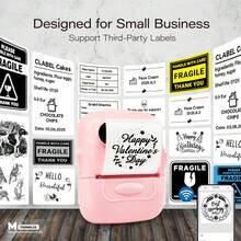 Marklife Marklife P50 Pro Bluetooth Label Maker Machine With Tape(1Roll/3Rolls), Wireless Label Printer, Versatile App With 100 Fonts And 1000+ Icons, Inkless Labeler For Home, Kitchen, School, Office Organization, White