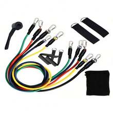 11pcs/Set Resistance Band Set For Strength Training, Chest Muscle, Home Fitness Equipment For Men And Women Gym Accessories, Sport, Gym, Home Exercise, Sport Accessories, Gym Accessories, CrossFit Accessories