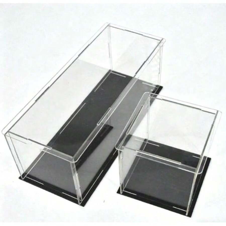 Acrylic Display Case, Assembled Transparent Acrylic Box, Alternative To Glass Box, For Displaying Figurines, Home Storage And Organization Of Toys