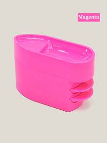 1 pieza Caja recicladora de polvo de brillo para sistema de inmersión, colector de polvo, contenedor brillante de lentejuelas y piedras, estuche de almacenamiento para manicura - Multicolor - Ver 10