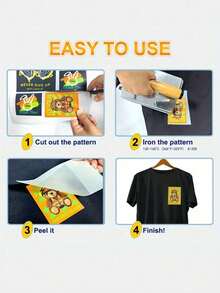 2-10 Inch Customized Photo & Text DTF Apparel, Customizable Photo & Text DIY Heat Transfer, Custom Iron-On Stickers, Custom Heat Transfer, T-Shirt Iron-On Stickers, Custom Vinyl DTF Heat Transfer Stickers, Custom Photo & Name Heat Sublimation Printing, Chest Logo Iron-On Stickers - Multicolor - View 8