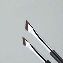 New Single Sickle Wooden Handle Angled Eyeliner Brush, Shadow Contour Brush, Eye Detail Makeup Brush, Suitable For Women And Girls Makeup, Retouch, Eyebrow Brush, Eyeshadow Brush, Brush,Giveaways - Multicolor - View 5