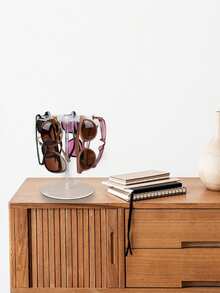 1pc Acrylic Sunglass Display Stand,Premium ClearRound Riser Stands,Clear Tabletop Glasses Holder Organizer. - Clear - View 5