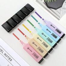 4pcs/6pcs Pastel Purple Highlighter Pens - Bright Vivid Colors, No Bleed, Quick Drying, Chisel Tip For School, Office, Study, Notebooks, Planners, Journals, Stationery, Essential School Supplies, Fashion Design, Smooth Marking, Office Supplies, Colored Markers, Durable Markers, Highlighters, Office Workers