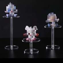 Wielofunkcyjny okrągły stojak ekspozycyjny z akrylu, przezroczysty stojak ekspozycyjny na lalki wykonujące gesty, kosmetyki, perfumy, drobne przedmioty, akrylowa biżuteria, stojak ekspozycyjny na zegarki.