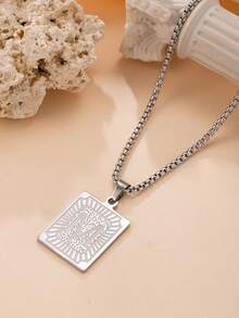 Stainless Steel Initial Letter Pendant Necklace, Durable Modern Single Letter Charm Gift, Elegant Design Suitable For Casual And Formal Occasions