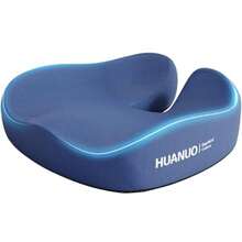 Ergonomic Seat Cushion For Office Chair Extra Large Car Seat Cushion Tailbone And Back Support Cooling Gel Enhanced 4Zone Pressure Relief Chair Cushions For Office Car Wheelchair - 藍色 - 查看 1