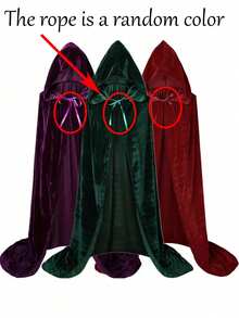 Capa de terciopelo de bruja para mujer, capa con capucha de Halloween, bata de fiesta de reina, adecuada para Halloween, bruja, diablo, vampiro, accesorios de disfraz medieval del Renacimiento