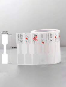 1 Roll(500pcs)Jewelry Price Tags Stickers Roll,Price Marker Labels,Accessories Display Paper,Blank Self Adhesive Identification Tags,Necklace Ring Display Labels,For Bracelet, Ring, Clothing Display For Jewelry Making - Multicolor - View 6