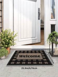 DAJIANG 1 tấm thảm chùi chân bằng cao su PVC dày dặn, có lưới co giãn, chống trơn trượt, chống thấm nước, thích hợp sử dụng trong nhà và ngoài trời, dễ dàng vệ sinh (chỉ giặt tay), phù hợp cho nhà ở và không gian thương mại, có nhiều kích cỡ, thảm trang trí Giáng sinh cho nhà bếp. - Nhiều màu - Xem 12