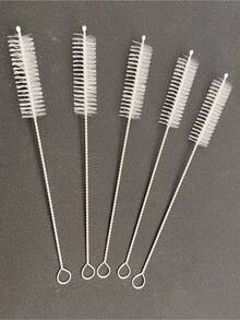 10/36件可重复使用清洁刷 - 非常适合清洁玻璃杯、硅胶杯、金属吸管等！万圣节礼物、教师礼物、生日礼物、圣诞节礼物。方便大学生使用的吸管清洁工具，便携式宿舍吸管清洁刷。 - 白色 - 查看 13