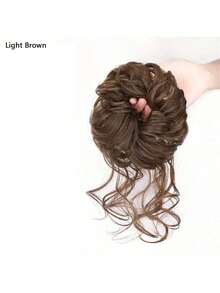 Elegant Curly Bun,Synthetic Curly Donut Hair Extension For Women, Fashion Heightening Puff Hair Pad, Extended Bun, Slouchy Style Clip Style Flower Bud Ball Head, Naturally Fluffy Hair Bag For Women With Long Beard, Wig Set, Ponytail Wig Ring Hair Clip - Easy To Clip Into Bun, Instantly Fuller Look ,Hair Styling Kit ,Hair Tool Kit ,Hair Styling Tools