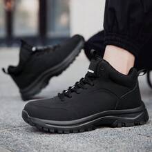 Non Slip Work Boots For Men Slip Resistant Shoes Waterproof Food Service Chef Kitchen Restaurant Working Boots Casual Leather Ankle Boot Outdoor Walking Booties