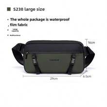 Bolso bandolera para hombres. Bolso de hombro de alta gama. Bolso de pecho ultraligero para mujer. Bolso de viaje impermeable con cremallera