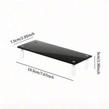 1 szt. 4-poziomowe akrylowe podstawki ekspozycyjne, konieczne zerwanie folii, przezroczysty stojak ekspozycyjny na babeczki, 3-poziomowy, z półkami, do przechowywania jedzenia, deserów, perfum, organizerów, mały mini stojak ekspozycyjny do organizera i dekoracji