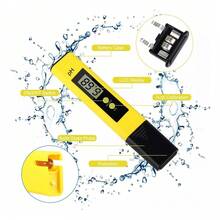 Medidor De Ph Digital+calibración De Polvo+tds Y Ec+papel Ph,Probador de Medidor PH, Medidor Digital TDS EC con Rango 0-9990, Medidor de Temperatura, Medición de PH de 0-14, Calidad del Agua Medidor - Azul - Ver 8