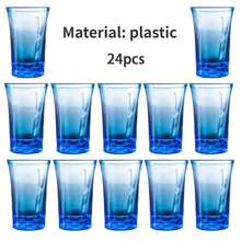 6 piezas de vasos acrílicos pequeños, adecuados para bares, pubs, clubes, restaurantes y uso doméstico - excelentes para servir bebidas espirituosas, así como bebidas de verano e invierno