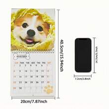 Calendario da tavolo elegante 2026 con design carino di cane Westie - Pianificatore mensile da 12 mesi con vista mensile e organizzatore giornaliero, strumento di gestione del tempo portatile per casa e ufficio, regalo perfetto per Natale e compleanni