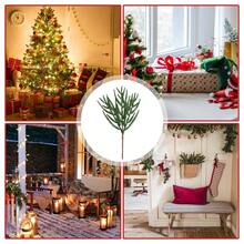 1/2/3 pièces Tiges de plantes artificielles vertes, décoration pour salon, chambre à coucher, mariage, fête, remplissage de bureau. Décoration pour la maison, le bureau, la cuisine, le mariage, la table, les centres de table, le bureau, le jardin, l'extérieur, la maison, le patio, le printemps, l'été, l'automne et l'hiver. Décorations de Noël pour la décoration de la maison et de la pièce