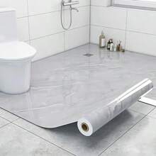 1 Cuộn, Giấy dán tường đá cẩm thạch bóng, Miếng dán sàn gạch men/Miếng dán tường 3D, PVC tự dính chống thấm nước và dầu, Giấy dán tường trang trí trần nhà DIY, Thích hợp cho phòng khách, nhà bếp, phòng ngủ và phòng tắm - Nhiều màu - Xem 5